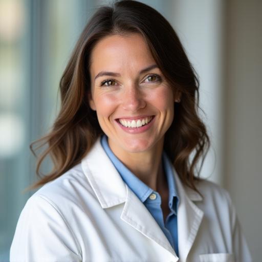 Portrait professionnel de Dr. Elise Legrand, Responsable R&D